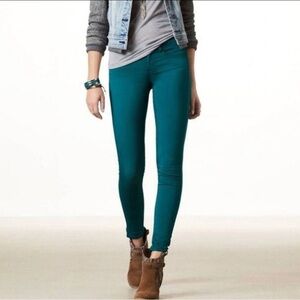 Lila Ryan Size 29 Ocean Depth Skinny Jeans all over stretch Ankle Jeans